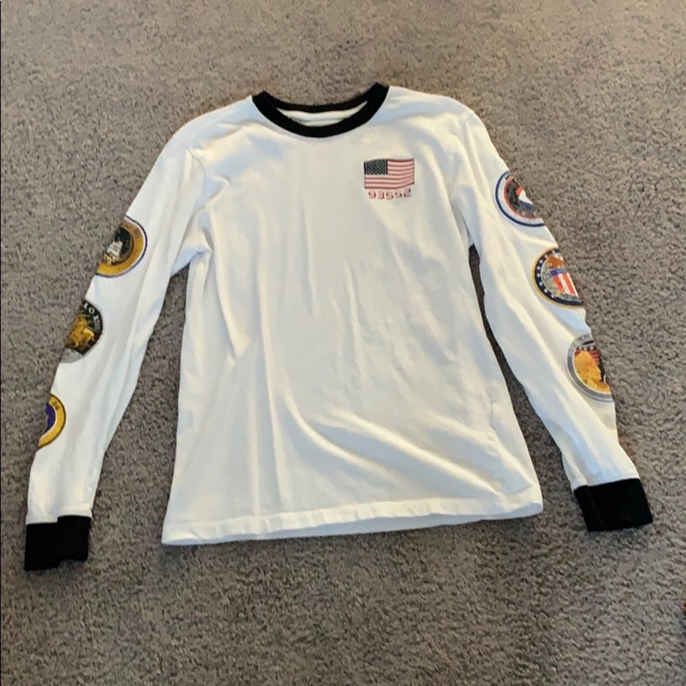 long sleeve white nike tee